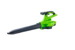 Аккумуляторный воздуходув пылесос Greenworks GD40BVK8, (2406907UH) ,40v, АКБ 8 А·ч и ЗУ