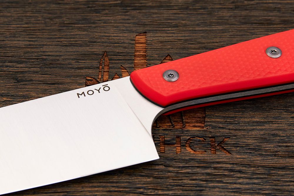 Нож кухонный MOYO Премьер шеф 190мм, сталь AR-RPM9, рукоять G10-extra красный