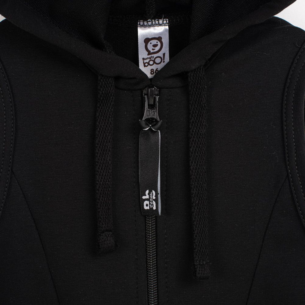 Ромпер на молнии с длинными штанинами "Bb team black"