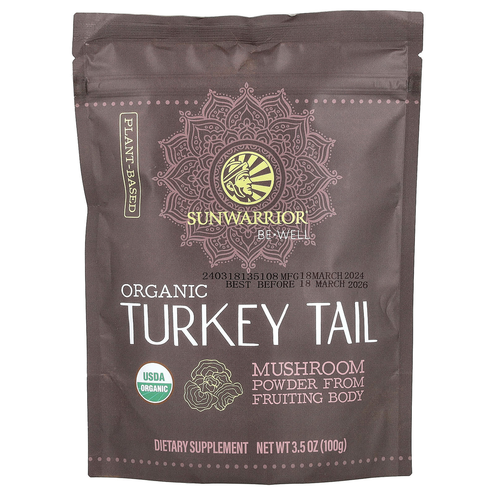 Sunwarrior, Be Well, органический порошок из хвостов индейки, 100 г (3,5 унции)
