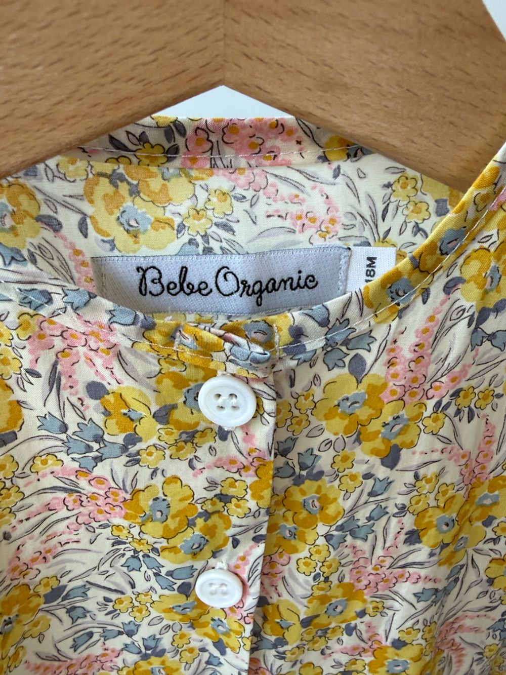 Новое хлопковое платье с шапочкой Bebe Organic, 86