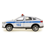 Модель инерционная металл. "Renault Arkana Полиция" 12см. свет-звук, двери, багаж, коробка ARKANA-12