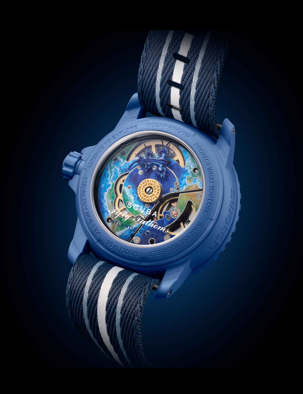 Наручные часы Blancpain x Swatch "Atlantic Ocean"