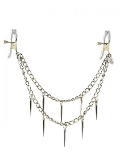 Зажимы для сосков Rock Hard Nipple Clamps (Цвет: серебро)