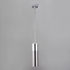 Подвесной светильник Double Topper 50135/1 LED хром/черный жемчуг Eurosvet
