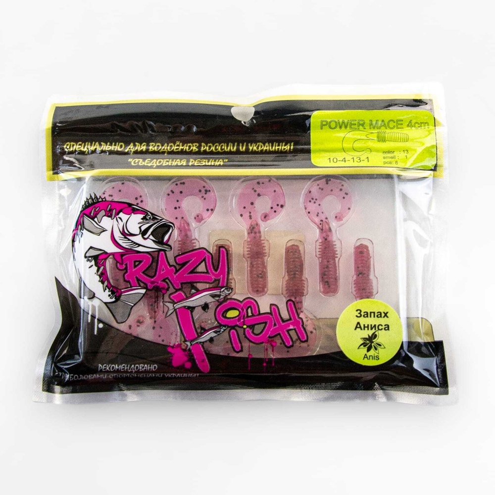 Силиконовая приманка Crazy Fish Powermace 1.4" (40мм)