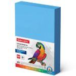 Бумага цветная А4, 80г/м2, Brauberg, 500л, синяя интенсив