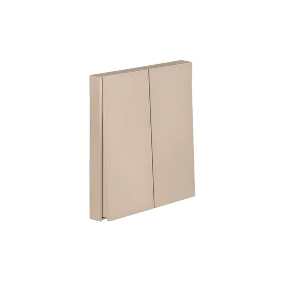 Переключатель перекрестный двухклавишный KRANZ Miele Strong Шелк KR-78-0733-8