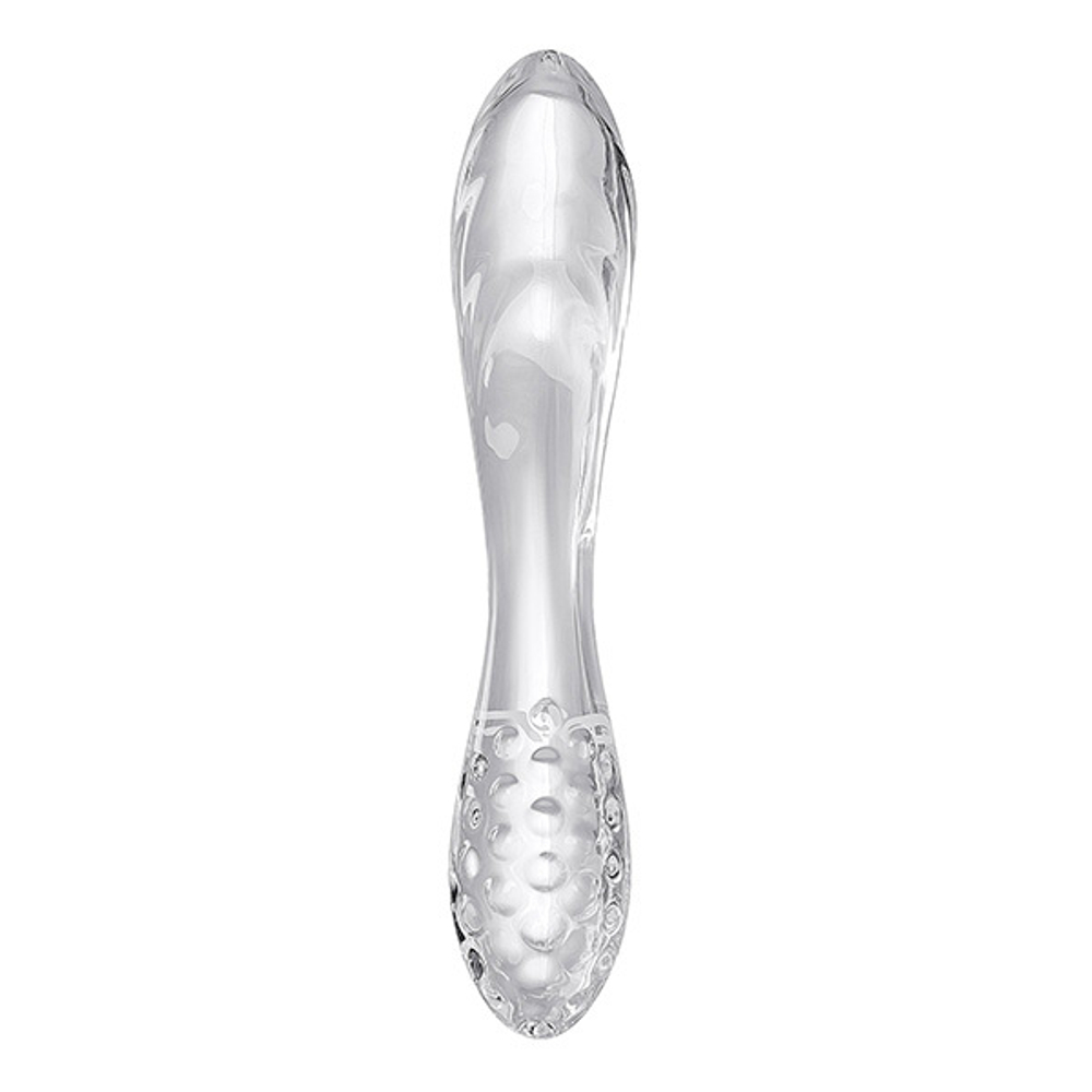 Прозрачный двусторонний стеклянный фаллоимитатор 18,5см Satisfyer Dazzling Crystal 1 4045658