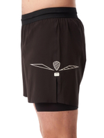 ШОРТЫ МУЖСКИЕ ELEVATE SHORT 5 | BLACK WHITE