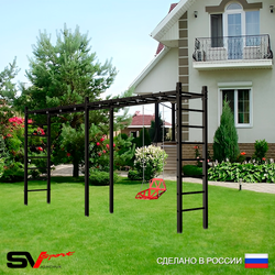 Уличная шведская стенка Sv Sport рукоход х 2 У50400 (Со спинкой)