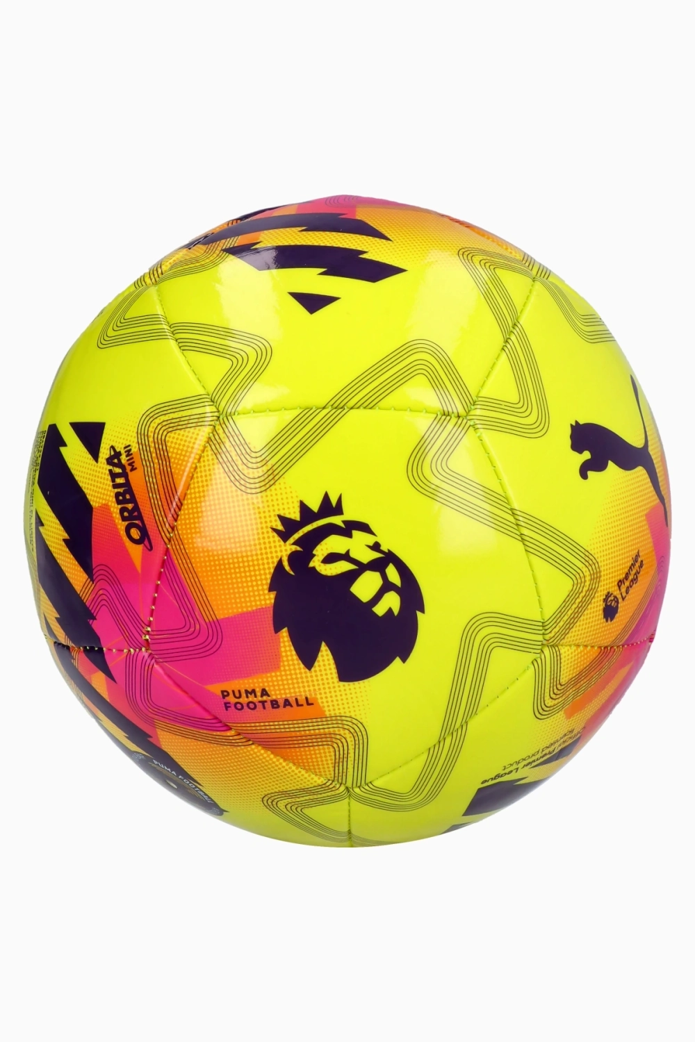 Футбольный мяч Puma Orbita Lights Premier League размер 1/Mini - желтый