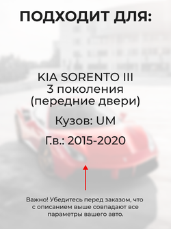 Ремкомплект ограничителей дверей KIA SORENTO (III) UM (Передние двери, тип 53) 2015-2017