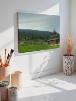 Картина на стену 40 X 50 Деревянная церковь