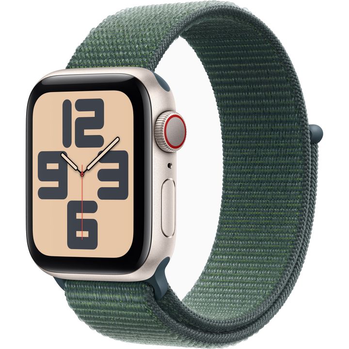 Умные часы Apple Watch SE 2 40мм Starlight Aluminum Case с Lake Green Sport Loop