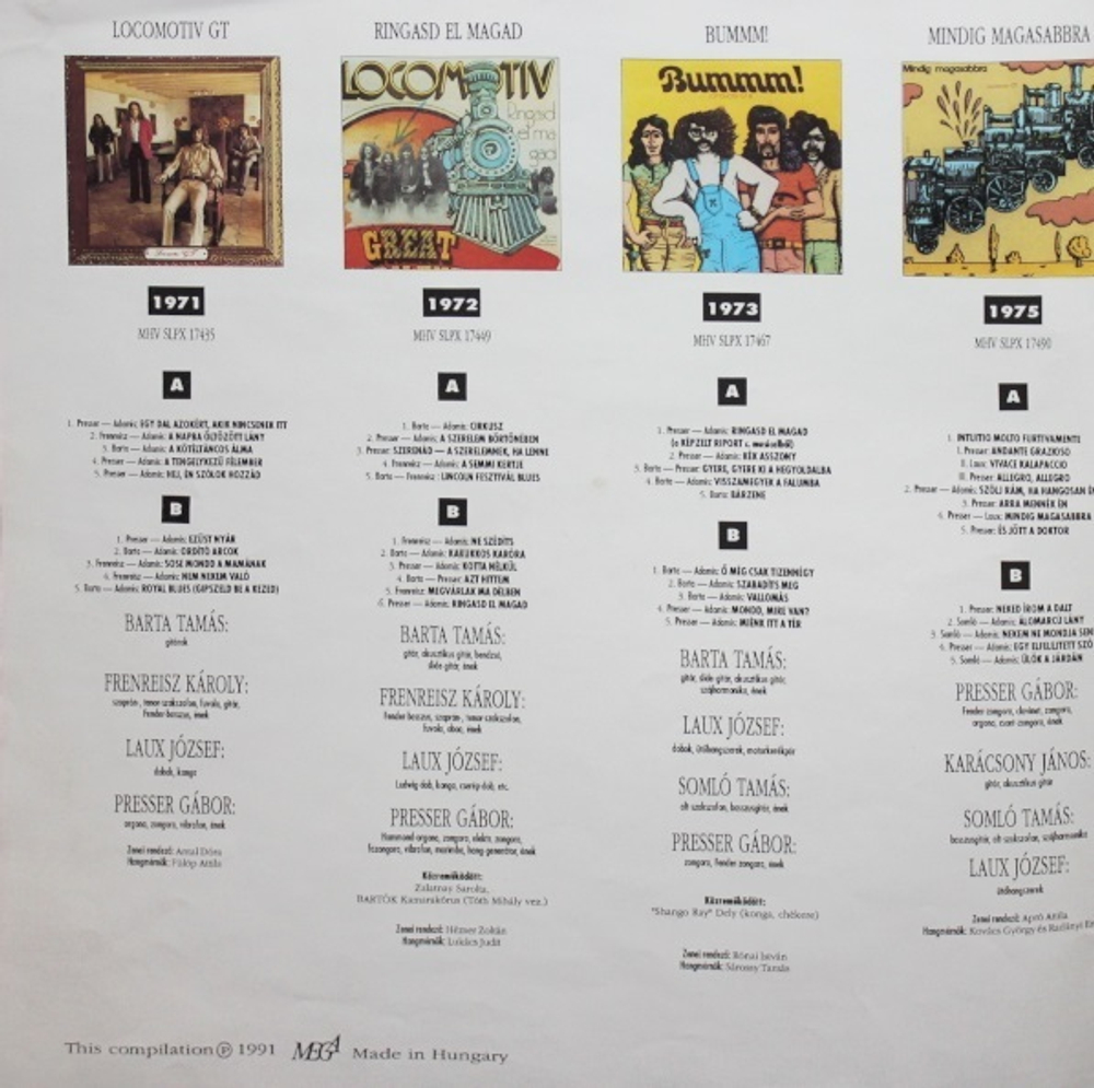 L.G.T. / A Locomotiv GT. Osszes Nagylemeze (12LP)