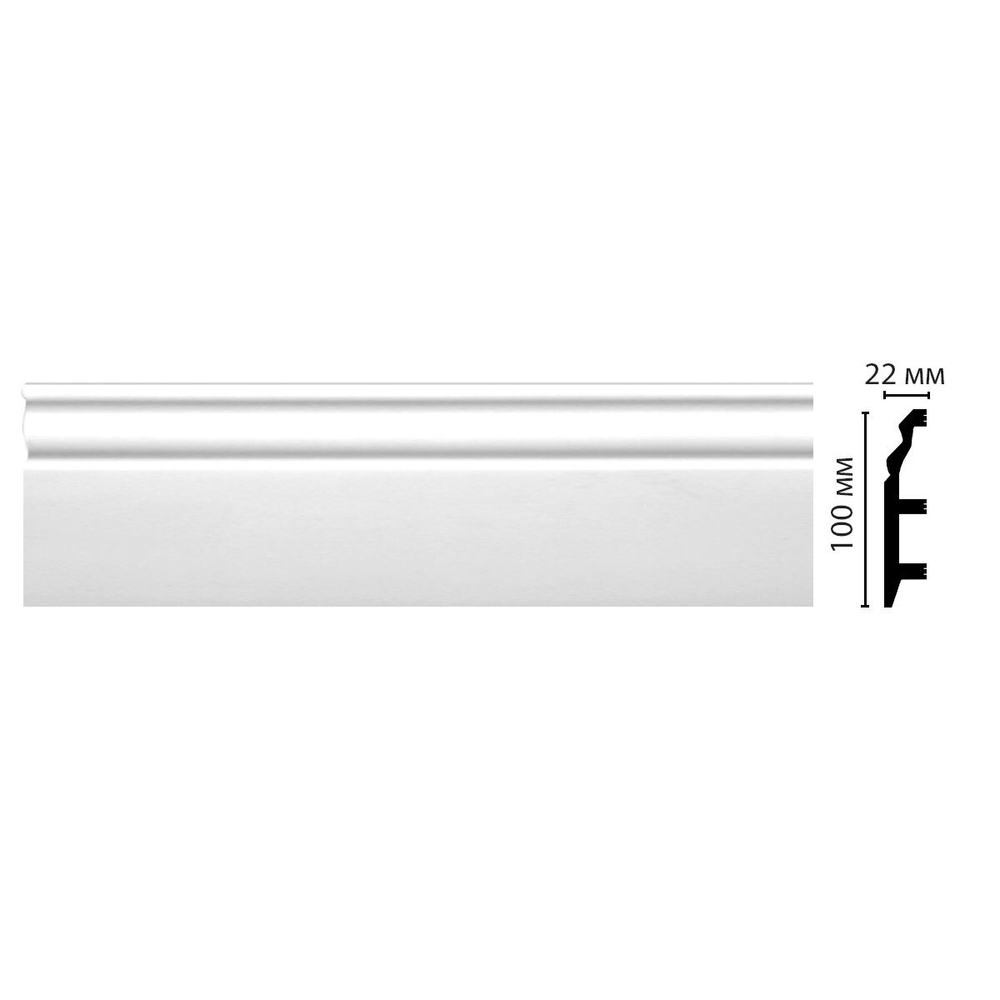 Плинтус Decormaster Дюропрофиль D232 ДМ