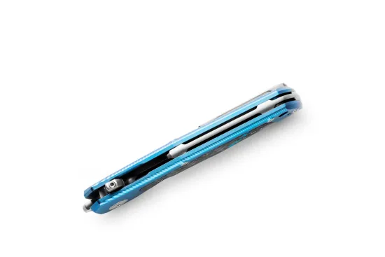 Нож складной Lion Steel Q4ttro Q4 BL- сталь MagnaCut, рукоять синий титан