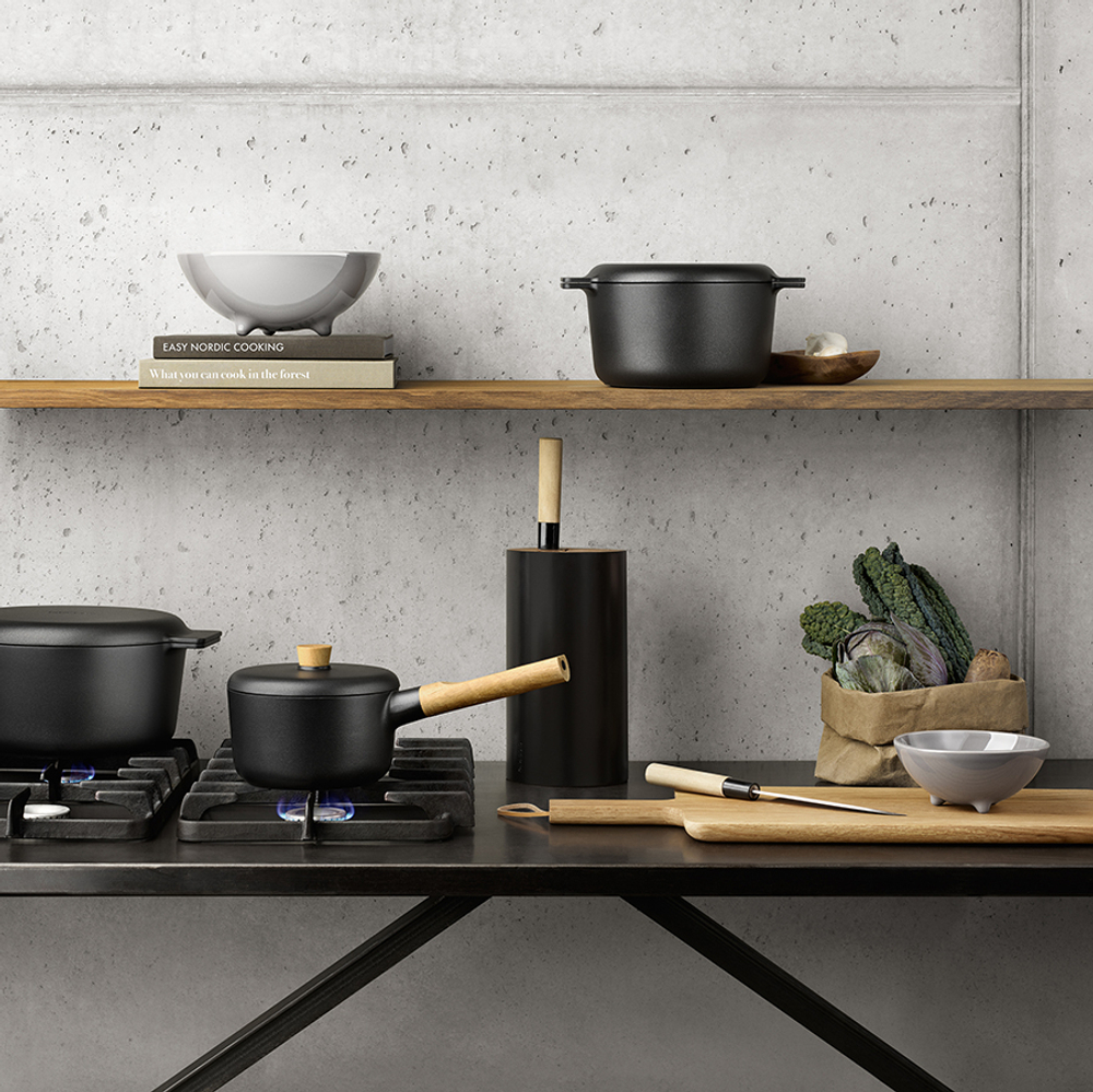 Подставка для ножей Nordic Kitchen чёрная