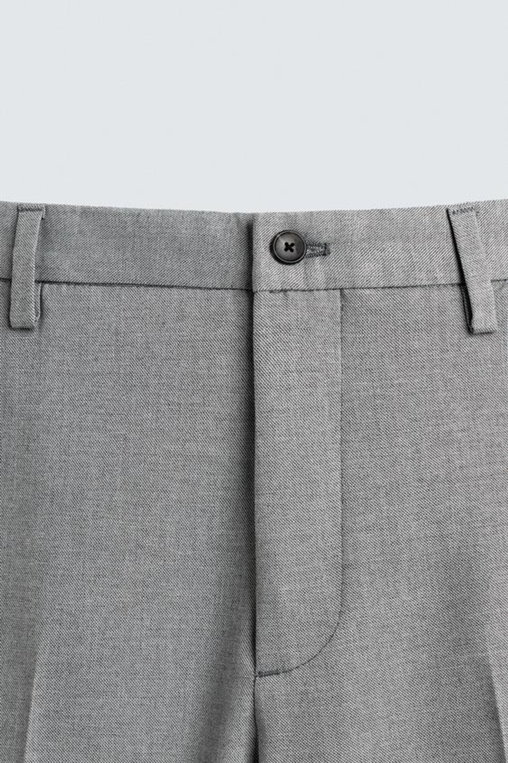 ZARA КОСТЮМНЫЕ БРЮКИ COMFORT, СЕРЫЙ