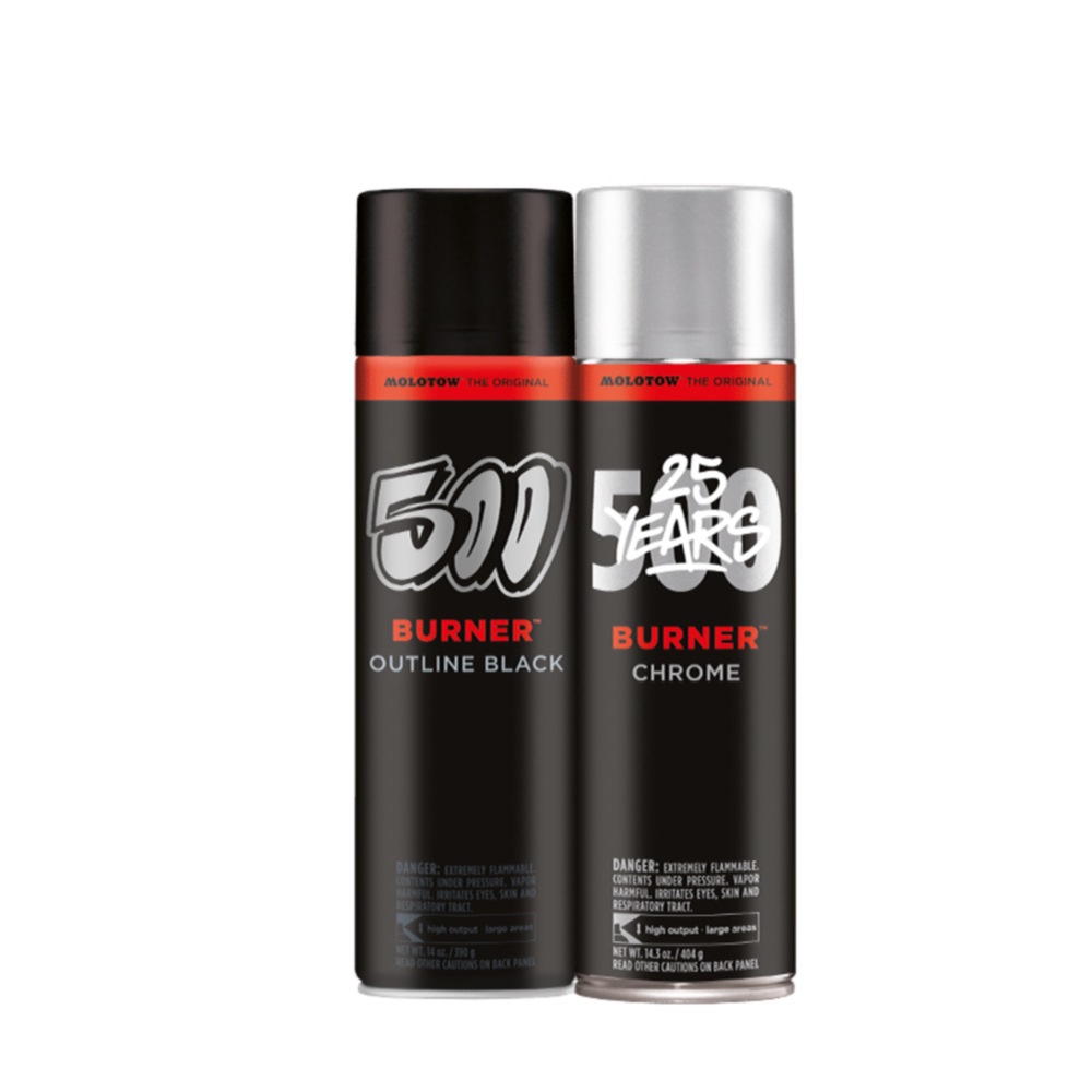 Комплект из 2х баллонов Molotow BURNER - 500мл