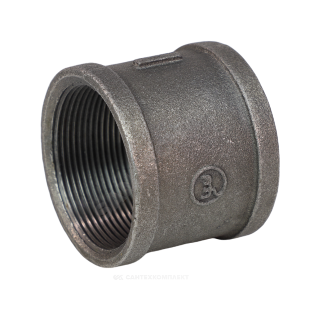Муфта прямая чугун Ду 20 (3/4") ВР Fittex PLUS