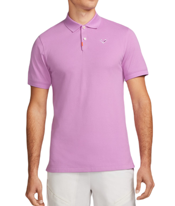 Теннисное поло Nike Rafa Slim - rush fuchsia/vivid purple/vivid purple