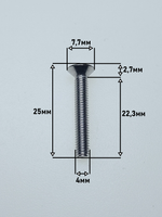 4х25 Винт потай с внут.шестигр. нерж. А2-70 DIN7991 (20 шт.)