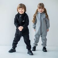 Комбинезон с клапаном и капюшоном "Голубка" утепленный