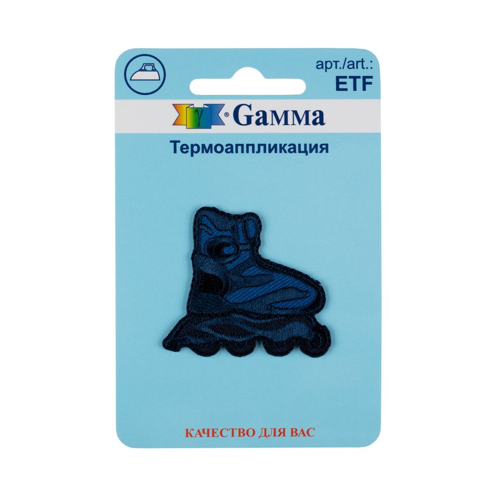 Аппликация термоклеевая "Ролики" 4.3х3.9 см, №04, 1 шт, 02-438, Gamma ETF Аппликация термоклеевая "Ролики" 4.3х3.9 см, №04, 1 шт, 02-438, Gamma ETF