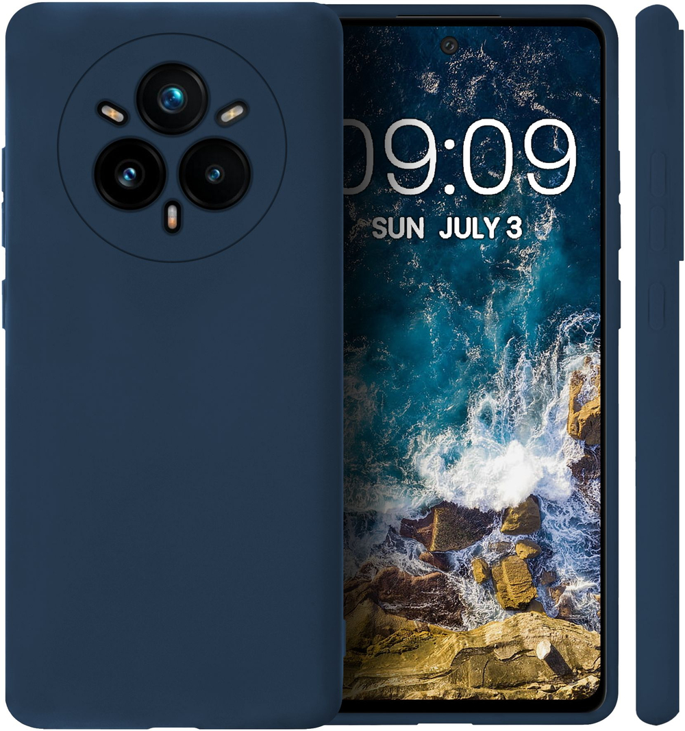 Мягкий Soft Touch чехол из силикона для REALME 14 PRO PLUS с бархатной подкладкой