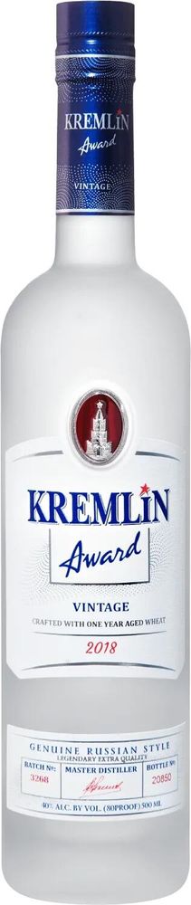 Водка Кремлин Эворд Винтаж