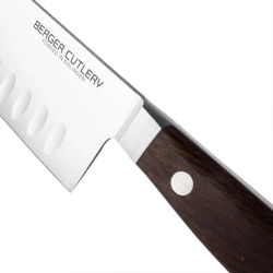 Нож поварской Сантоку 18см Berger Cutlery Classic Smoked Oak