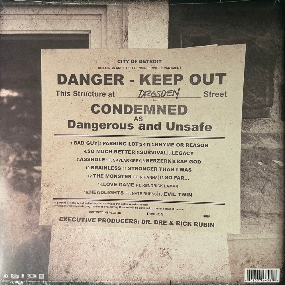 Eminem ‎– The Marshall Mathers LP 2 2LP (Европа 2013г.)