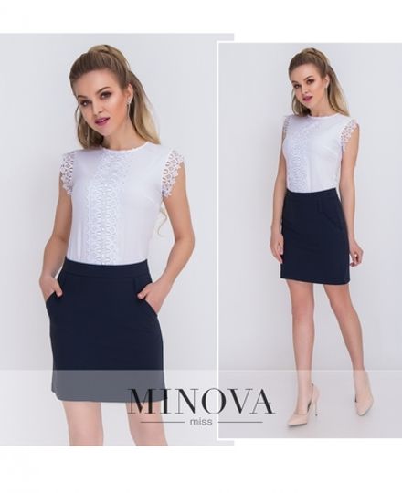 Юбка 1052-синий Minova Фото 1