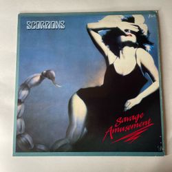 Винтажная виниловая пластинка LP Scorpions Savage Amusement (Англия 1988)