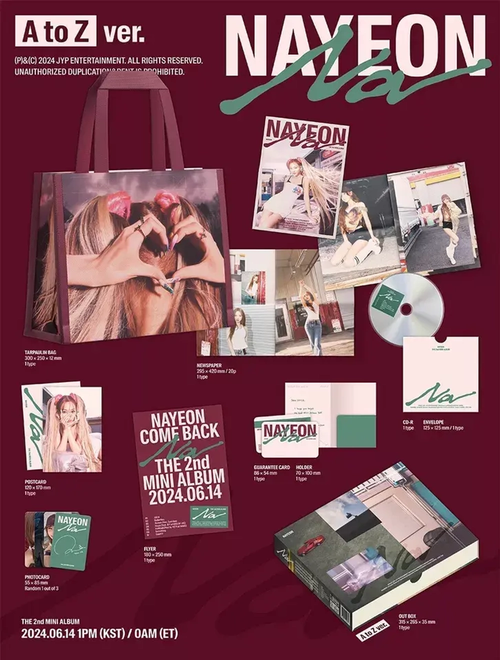 Альбом NAYEON - NA [LIMITED EDITION A TO Z ver.]