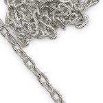 Цепь декоративная алюминий 8.3х5.0 мм, 10 метров, никель, К1711