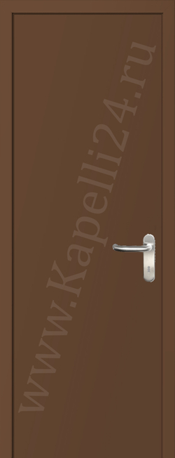 Дверь влагостойкая пластиковая KAPELLI multicolor ДГ RAL 8024 Бежево-коричневый + коробка