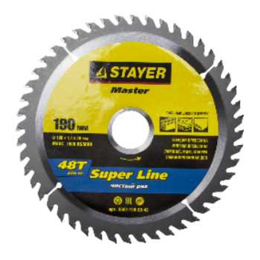 Диск пильный по дереву "SUPER-Line" 190x30 мм 28T STAYER, 3682-190-30-28_z01