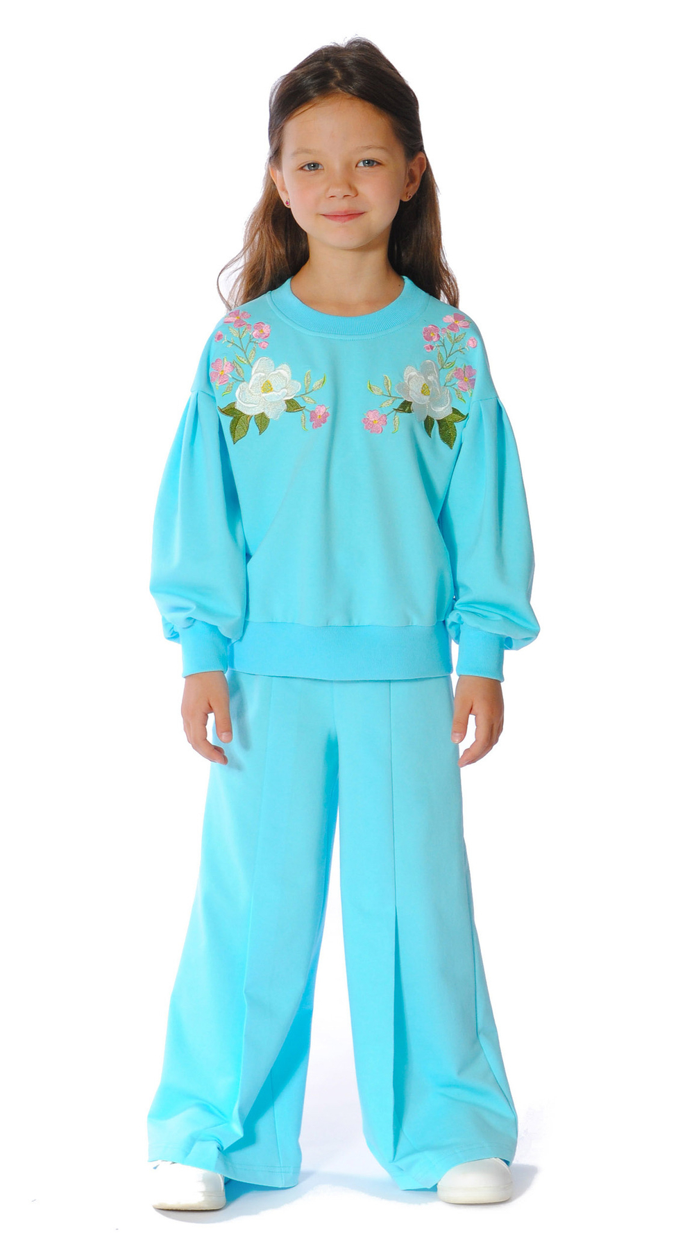 Брюки трикотажные для девочки 7-9 лет Fleur de Vie