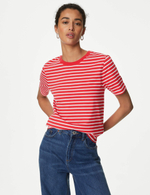 Футболка с коротким рукавом из чистого хлопка T41007391 - Marks & Spencer