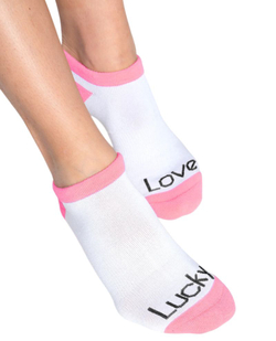 Теннисные носки Lucky in Love Got The Blues Low Cut 2P — белый/ярко-лавовый