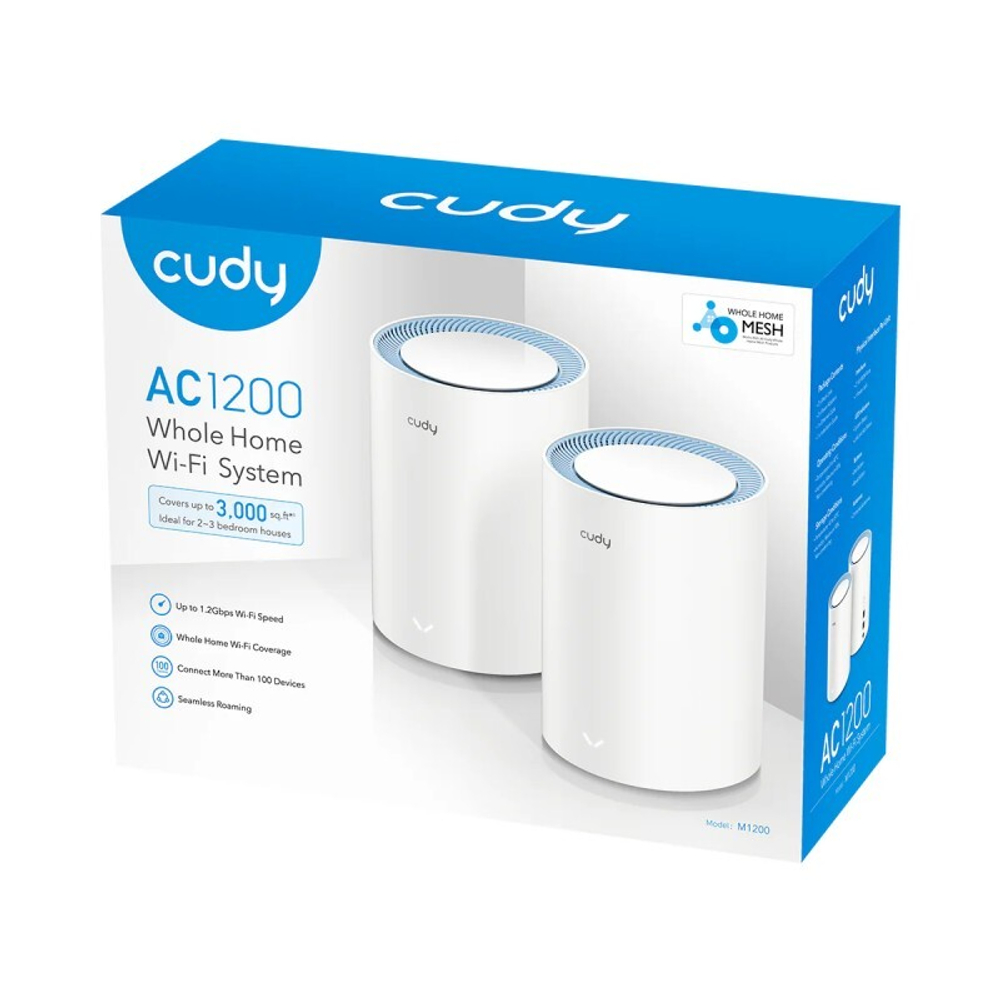 Cudy M1200 Wi-Fi Mesh-система AC1200 2-Pack