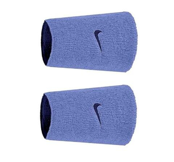 Напульсник теннисный Nike Swoosh Double Wide Reversible 2P - violet/navy