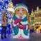 Надувная матрешка Снегурочка