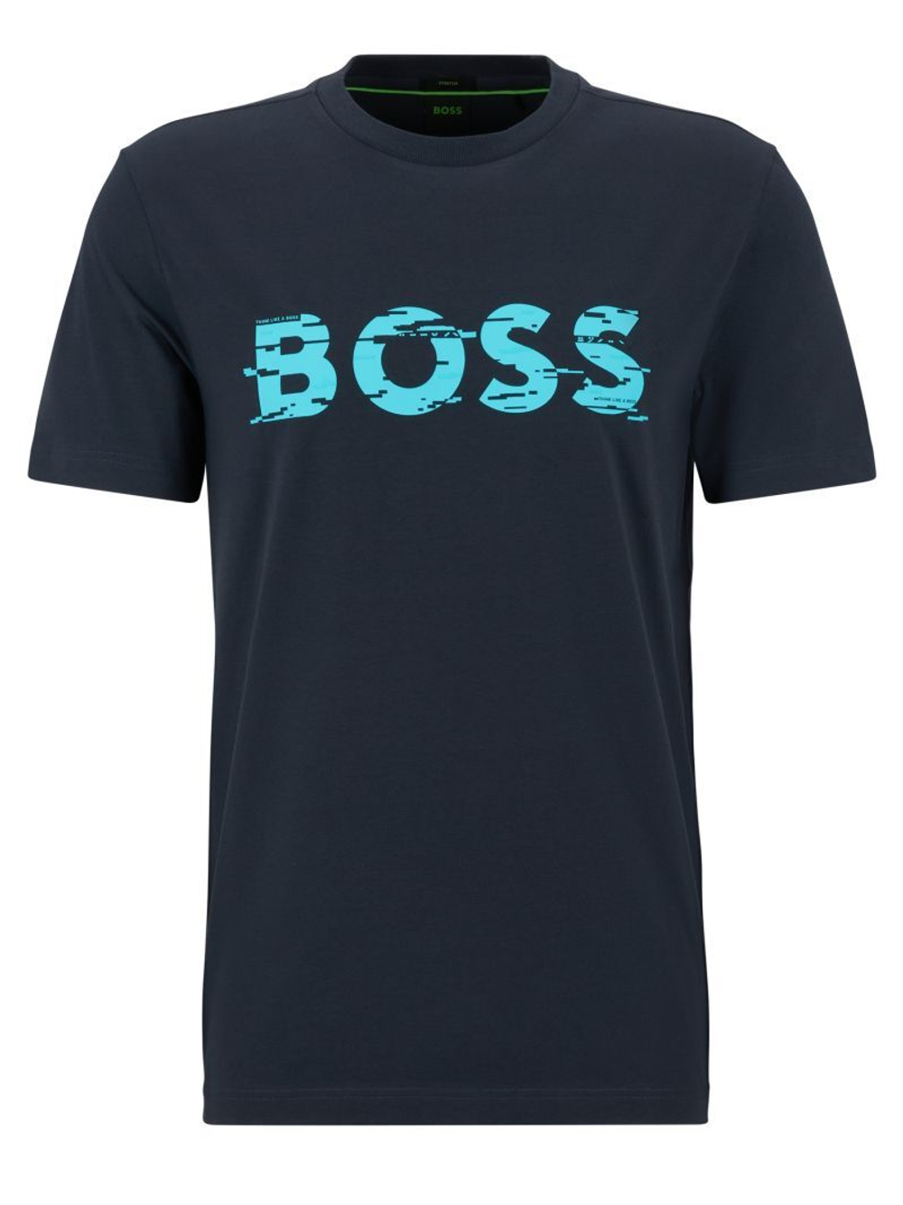 Мужская теннисная футболка BOSS x Matteo Berrettini Graphic Logo Print T-Shirt - dark blue