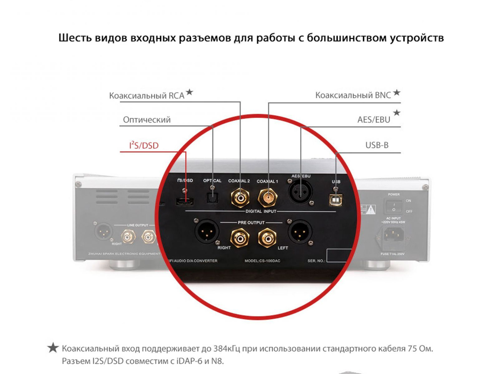 Цифро-аналоговый преобразователь Cayin CS-100DAC Silver
