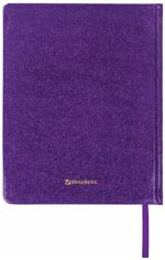 Дневник 1-11 класс 48 л., обложка кожзам (твердая), фольга, BRAUBERG "SPARKLE", фиолетовый, 105461