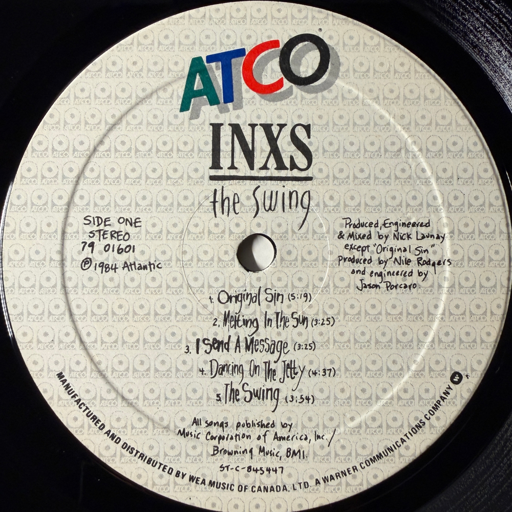 INXS ‎– The Swing (Канада 1984г.)
